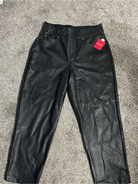SPANX Faux Leather Black Pants